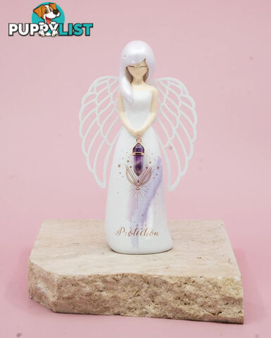 You Are An Angel Figurine -Â Protection - Amethyst - You Are An Angel - 9316188092838