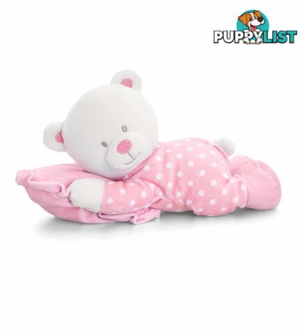 Keel Toys - Spotty Bear Pillow - Pink 25cm - Korimco - 5027148011922