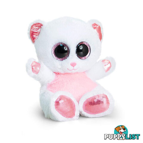 Keeltoys - Animotsu Plush - Pink & White Bear - 5027148009585