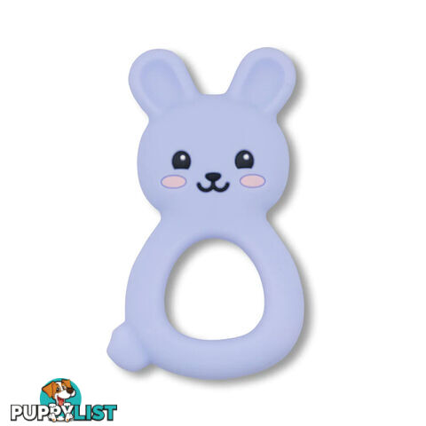 Jellies Bunny Teether Soft Blue - Jellystone Designs - 9343900003834