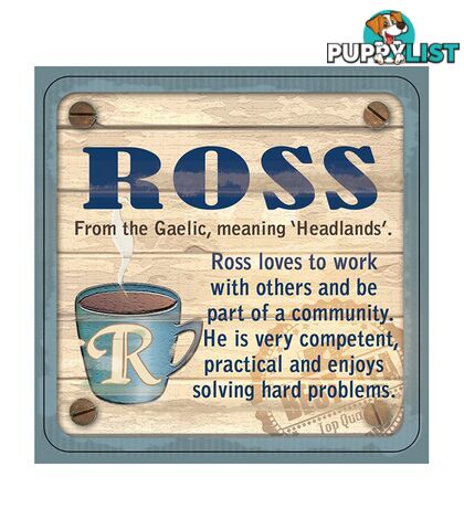 Personalised Cuppa Coasters - Ross