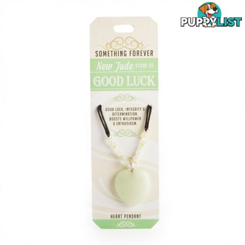 Something Forever â New Jade Heart Pendant â Stone of Good Luck