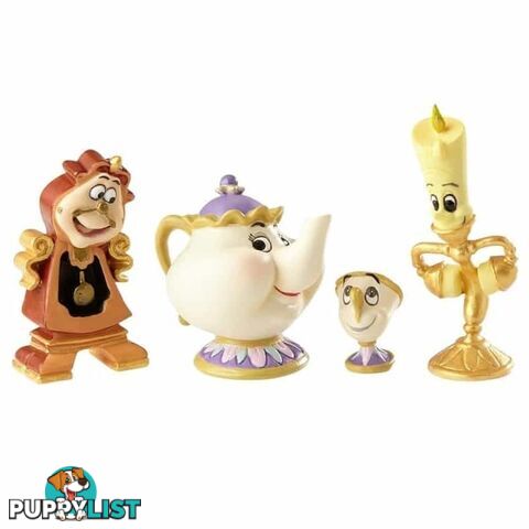 Disney Showcase Figurines - 6.3cm/2.5" Enchanted Objects (S/4) - Couture De Force - 0045544942621