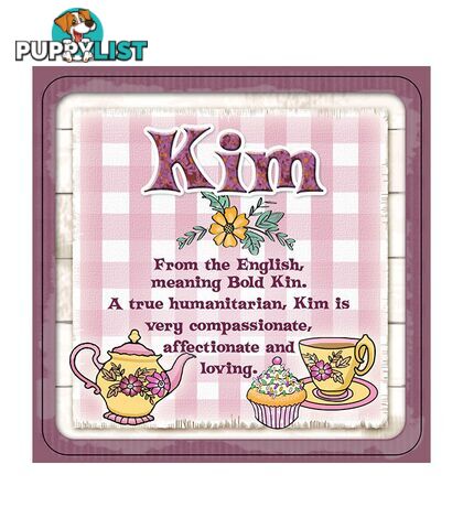 Personalised Cuppa Coasters - Kim