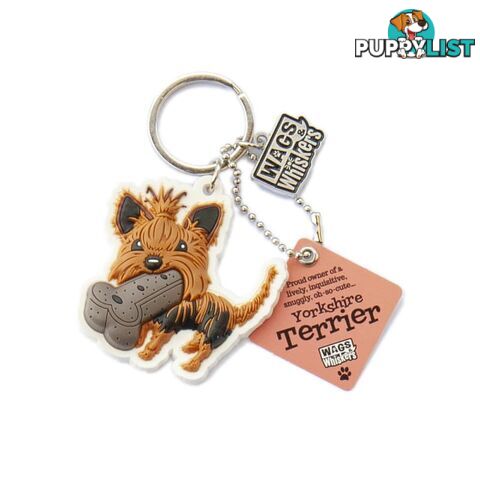 Wags & Whiskers Keyring - Yorkshire Terrier - History & Heraldry - 886767110820