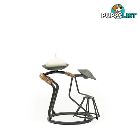 Stick Figure Candle Holder - Fishing Trap