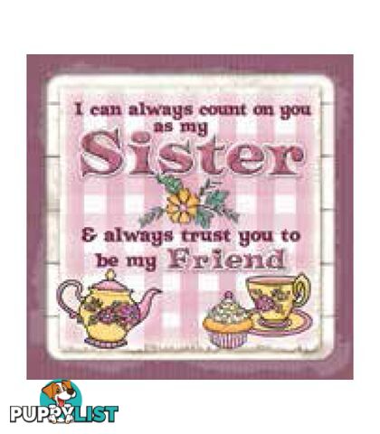 Personalised Cuppa Coasters - My sister my friend