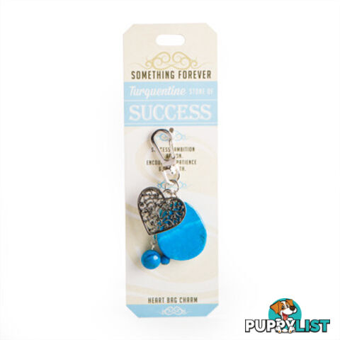 Something Forever â Turquentine Heart Bag Charmâ Stone of Success