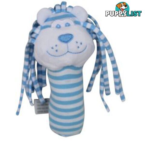 ES Kids - Blue Stripe Lion Stick Rattle