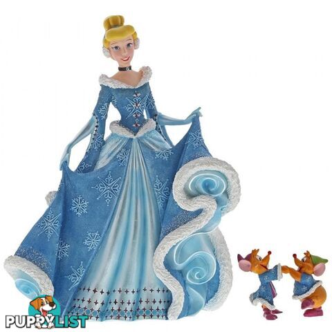 Disney Showcase Couture De Force Cinderella With Jaq And Gus Figurine - Enesco - 028399138944