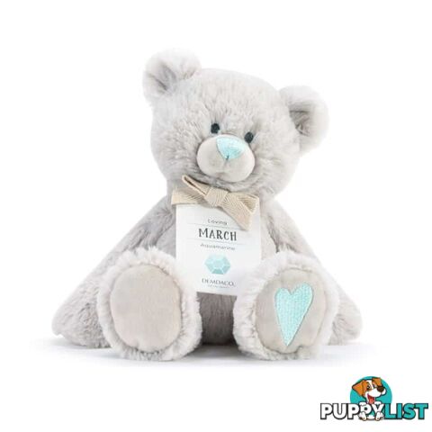 Demdaco Birthstone Bear - March Loving Aquamarine - Demdaco - 638713529763