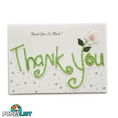 Handcrafted Greeting Card - Thank You 12 x 17 cm - Duc Quyen - 8935086012055