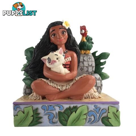 Disney Traditions - 13.3cm/5.25" Moana with Pua and Hei Hei - Disney Traditions - 0028399282524