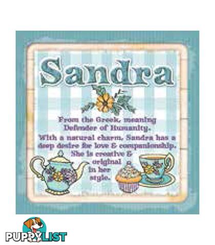 Personalised Cuppa Coasters - Sandra