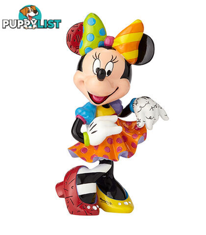 Britto Disney Minnie Mouse 90th Anniversary Large Figurine - Britto - 045544959735