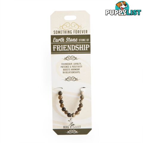 Something Forever â Earth Stone Bead Bracelet â Stone of Friendship