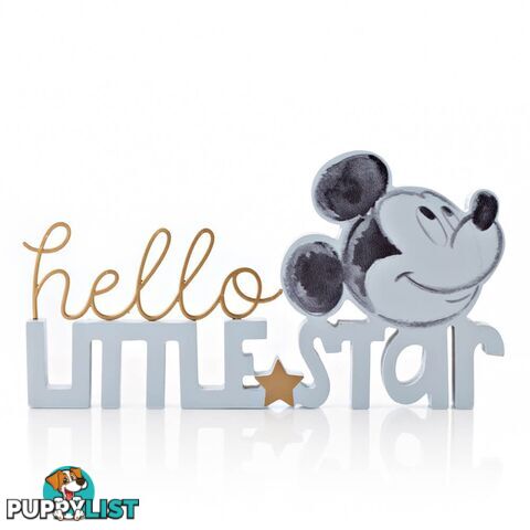 Word Plaque: Mickey Mouse Hello Little Star - Disney Gifts - 5017224950498