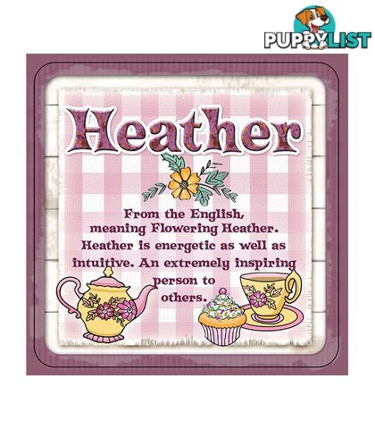 Personalised Cuppa Coasters - Heather