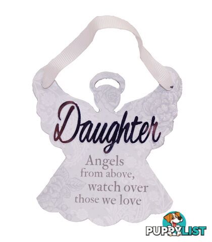 Reflective Words â Daughter Sentiment Angel Hanger