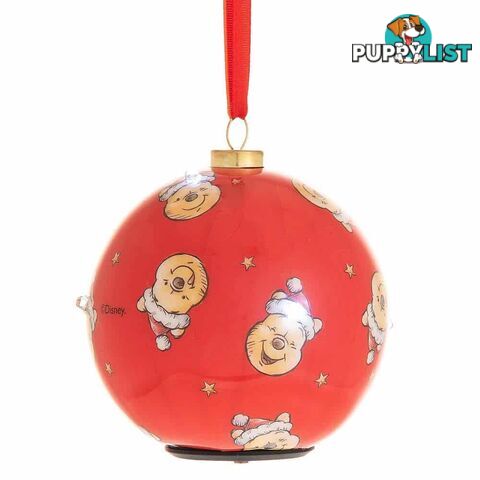 Winnie The Pooh Christmas: LED Flashing Bauble Pooh Pattern - Widdop - 5017224944398