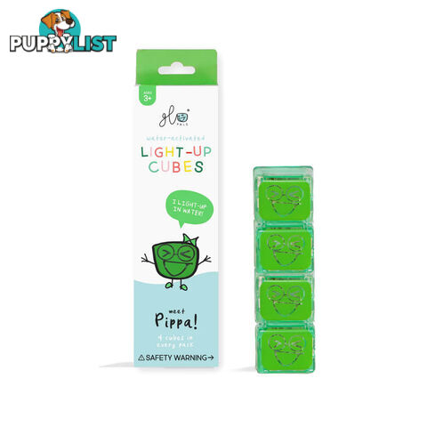 Glo Pal Light-Up Cubes Pippa: Green - Glo Pals - 850016823144