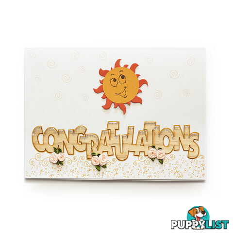 Handcrafted Greeting Card - Congratulations 14 x 19 cm - Duc Quyen - 8935086012031