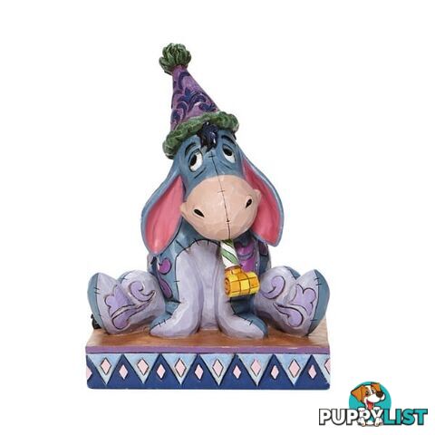 Disney Traditions - 14.6cm/5.75" Eeyore with Birthday Hat and Horn - Disney Traditions - 0028399282487