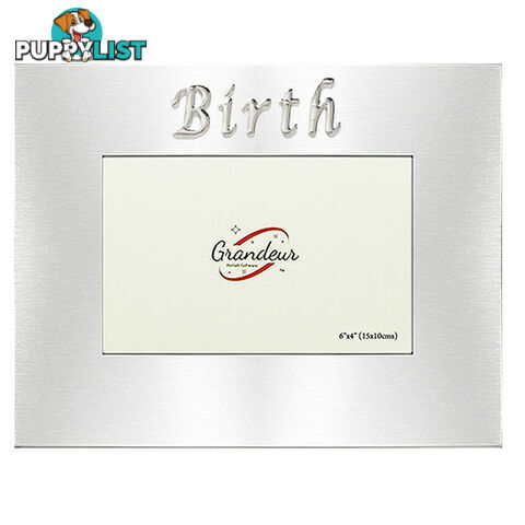 Birth Silver Metal Photo Frame