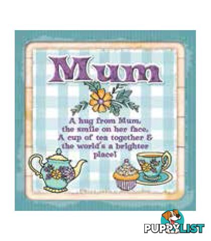 Personalised Cuppa Coasters - Hug from mum