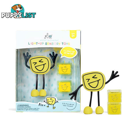 Glo Pal Light-Up Sensory Character Alex: Yellow - Glo Pals - 850016823076