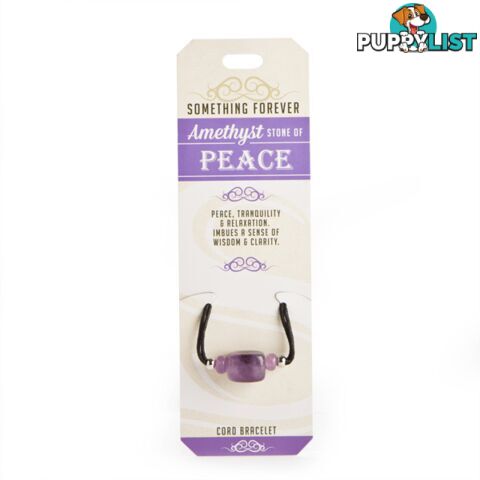 Something Forever â Amethyst Cord Bracelet â Stone of Peace