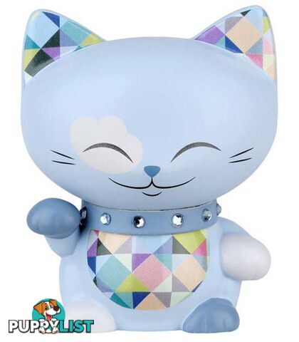 Mani The Lucky Cat Figurine â Powder Blue - Small