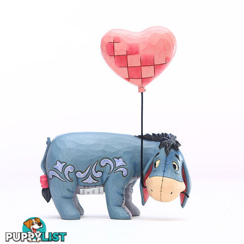 Disney Traditions - 20cm/7.9" Eeyore with a Heart Balloon, Love Floats - Disney Traditions - 0028399219308