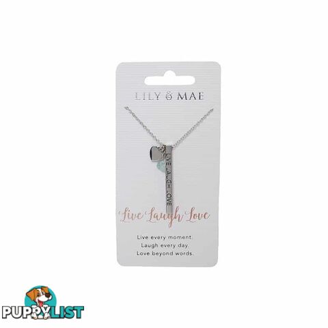 Artique - Personalised Necklace - Live Laugh Love