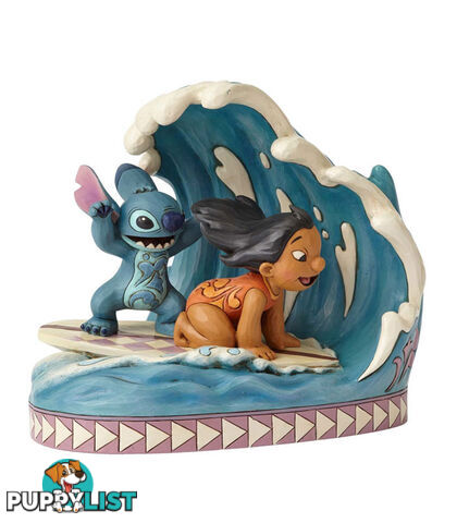 Jim Shore Disney Traditions - Lilo and Stitch 15th Anniversary - Catch the Wave - Disney Traditions - 045544890274