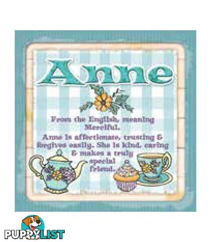 Personalised Cuppa Coasters - Anne