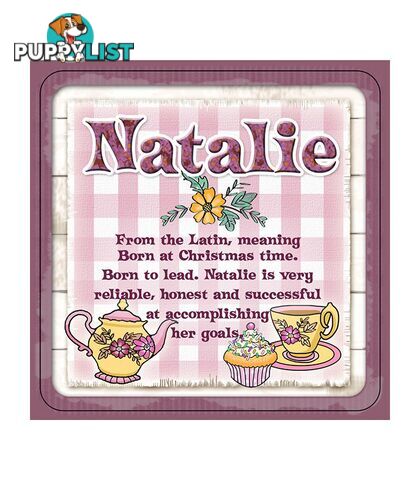 Personalised Cuppa Coasters - Natalie