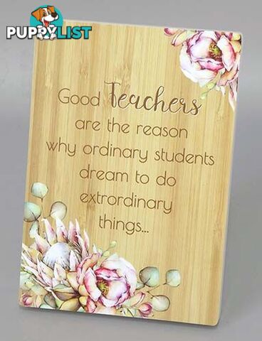 Bunch Of Joy Teacher Plaque 18x13cm Good Teacher