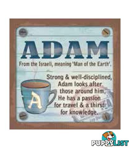 Personalised Cuppa Coasters - Adam