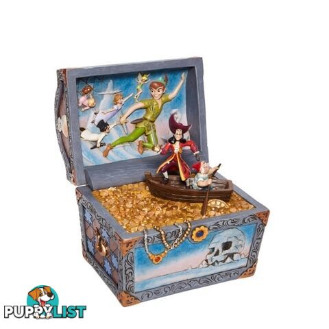 Jim Shore Disney Traditions - Peter Pan and Captain Hook Treasure Chest - Disney Traditions - 0028399282371