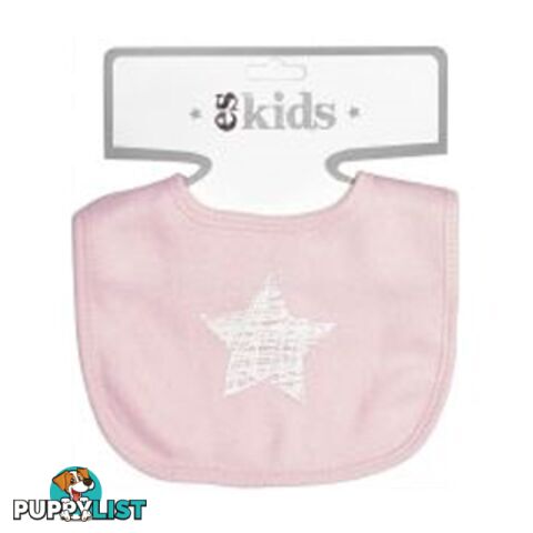 ES Kids - Pink Scribble Star Bib