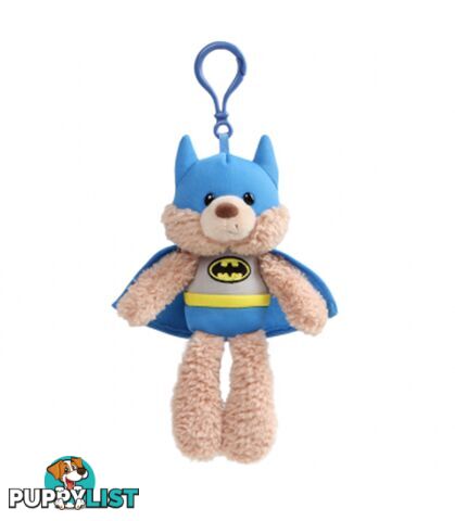 DC Superhero Friends - Batman Gund Bear Plush Backpack Clip