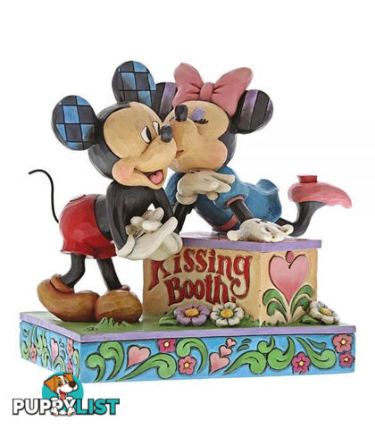 Jim Shore Disney Traditions - Mickey Mouse & Minnie Mouse - Kissing Booth - Disney Traditions - 0045544956048