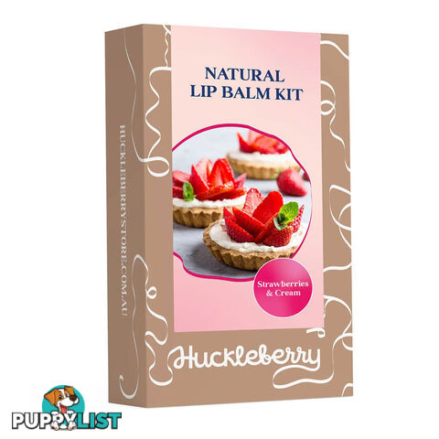 Make Your Own Lip Balm Kit - Strawberries & Cream - Huckleberry - 9354901000029