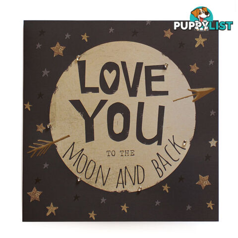 SWAG Greeting Card - Love you to the moon and back