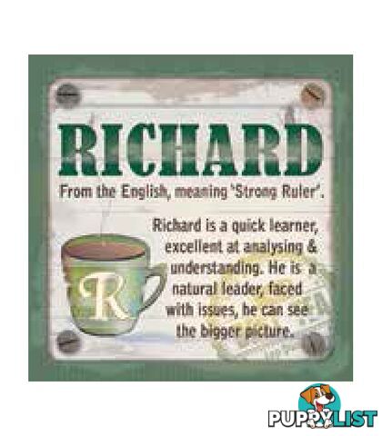 Personalised Cuppa Coasters - Richard