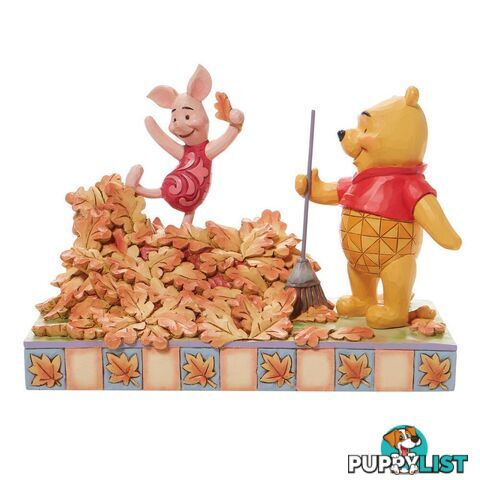 Jim Shore Disney Traditions - 13.8cm/5.43" Jumping into Fall - Disney Traditions - 0028399294916