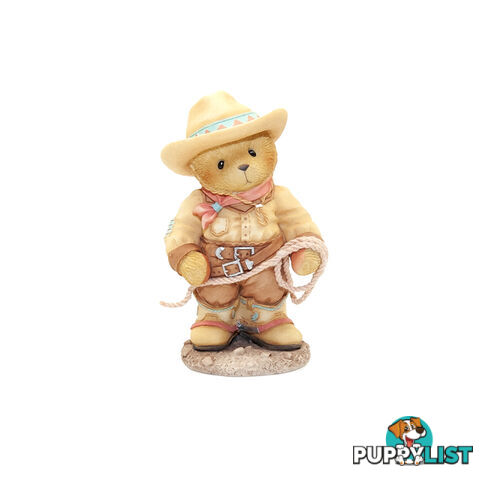 Cherished Teddies - Cowboy With Rope Figurine