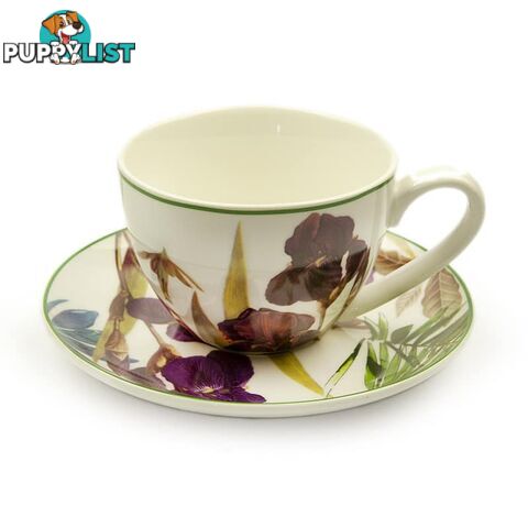 Heritage India Imports - Botanica Tea Cup & Saucer - Heritage India Imports - 9334687016452