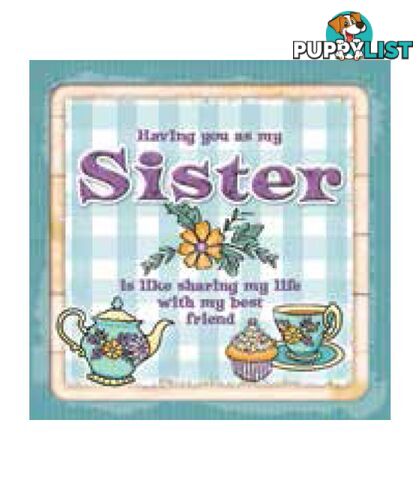 Personalised Cuppa Coasters - Having you as my sister